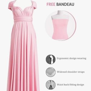 Elegant Pink Evening Gown